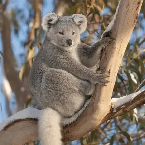 Arctic fox + Koala